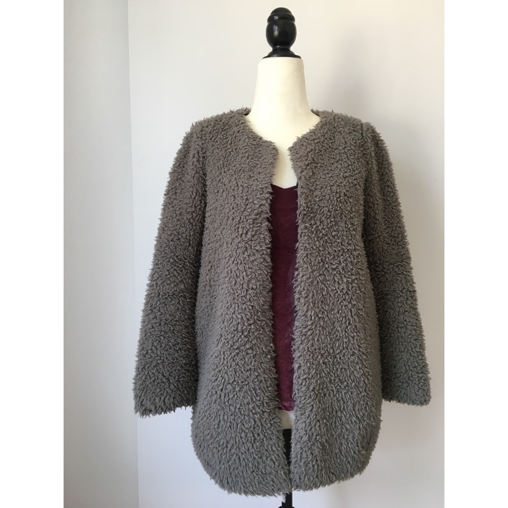 Wilfred Grey Laboratoire Shearling Sherpa Coat
